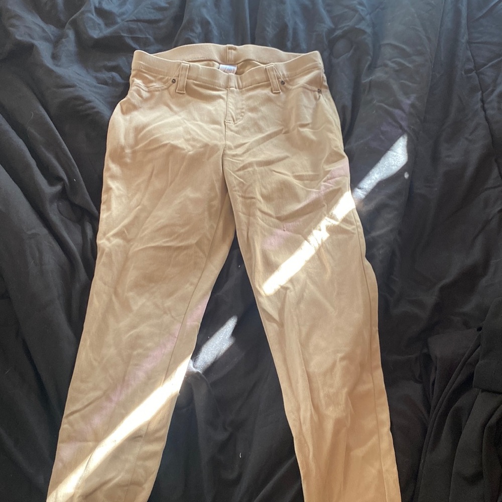 Khaki jeggjngs